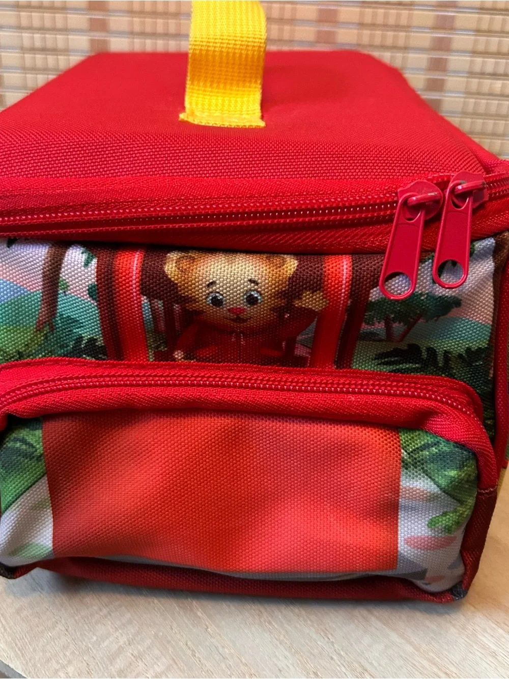 Daniel Tiger Trolley Shaped Lunchbox Reusable Tote Bag Mesh Pocket RARE HTF
